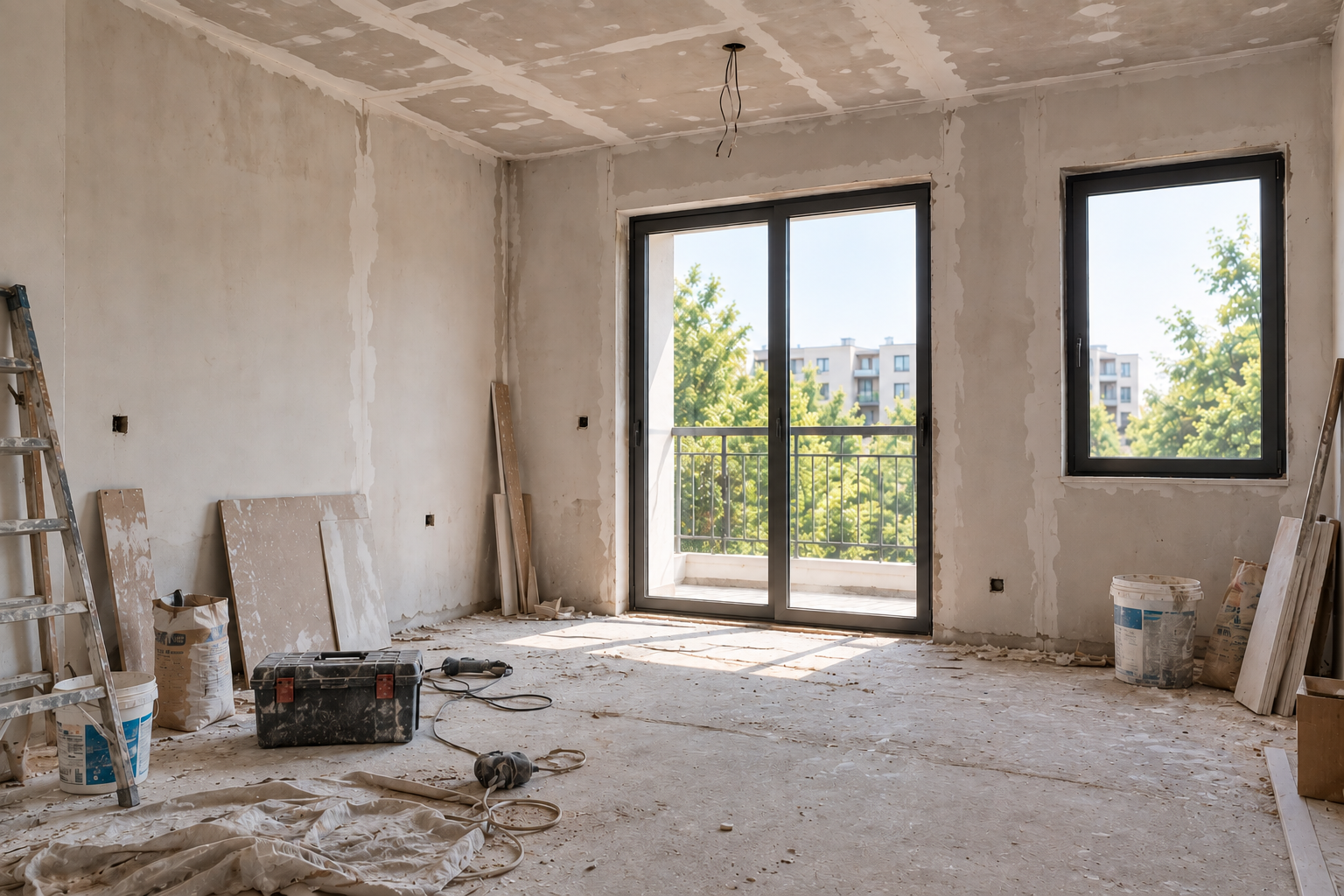 Bedroom before renovation